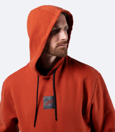Zhik Mens Carbon Hoodie - Red Earth