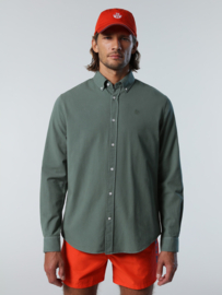 North Sails Shirt L/S Regular Button Down - Military Green