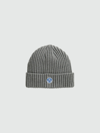 North Sails Cotton Blend Beanie - Medium Grey Melange AW22