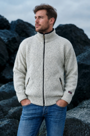 Norwool Noors Vest  - 100% pure nieuwe scheerwol - ecru gemêleerd (uniseks)