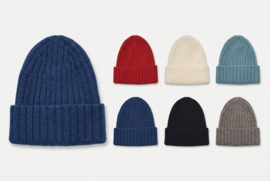 Emerald Tallin Beanie 100% wol - Kobalt