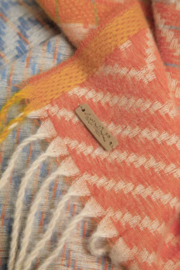 Weird Fish Jadida Eco Brushed Zig-Zag Scarf - Pale Denim