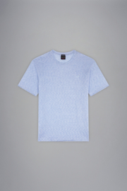 Paul & Shark Cotton & Silk Shirt with Shark embroided - light blue
