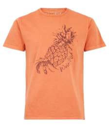 Weird Fish - Organic Garnment Dyed Tee - Hermie - Orange - SS21