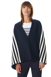 Mousqueton Poncho - Marine / Ecru