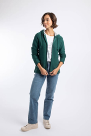 Weird Fish Chicoa Macaroni Vest - Forest Green
