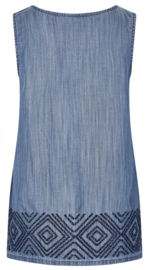 Weird Fish Sloane Tencel Shirt - Denim blue