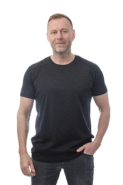 Woolwear of Scandinavia Baselayer KM 100% merinowol- Zwart Melange