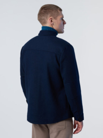 North Sails Flannel shirt with elbow patches - Navy Blue