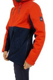 Mousqueton JONAK waterdichte anorak - Piment/Navy AW22