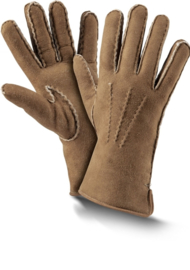 Fellhof Premium Lamsleren Handschoenen Dames - taupe