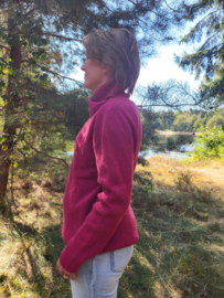 Emerald DEGERÖ Roll Neck Wool Sweater - Wino