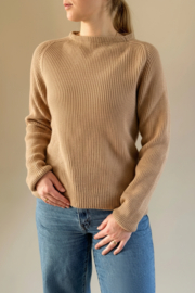 Emerald JURMO wollen trui met ronde hals - 100% zuivere wol - M.Beige