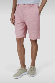 x Paul & Shark 100% Linen Bermuda Shorts - Rapture Rose