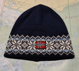 Arctic Circle Odin Beanie - Dark Grey / Light Blue / White /Dark Blue