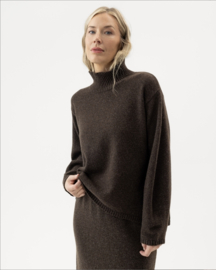 Holebrook Veronika Turtle Trui - Brown Melange