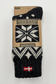 Woolwear wollen sokken 80% - Dark Grey