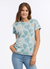 Ragwear Adori Print Shirt - Aqua