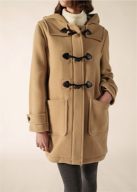 Saint James Duffle F wollen winterjas - Beige Fonce