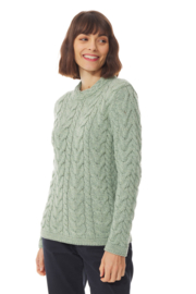 Mousqueton LAITA Ierse merino trui - Matcha