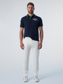 North Sails Defender Slim Fit Chino Long Trouser - Cloud Denser