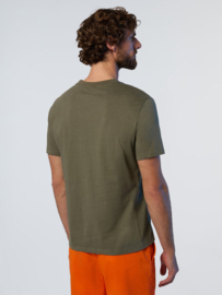 North Sails T-Shirt SS Line Print - Dusty Olive