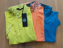 North Sails - POLO S/S W/EMBROIDERY - Yellow Fluo - SS21