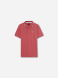 North Sails Poloshirt met print - Nantucket Red SS22