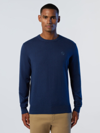 North Sails Crewneck 12gg Knitwear - Dark Denim