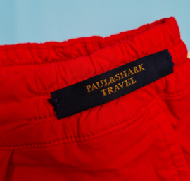 Paul & Shark Soft Strech Organic Cotton Cargo Bermuda - Red SS22