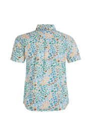 Weird Fish  PACIFICA Organic SS Printed Shirt - Marshmallow SS22