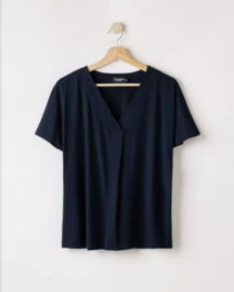 Holebrook Ellen V-neck Top - Navy