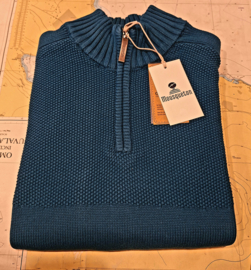 Mousqueton POMPER 1/4 zip Sweater - Abysse