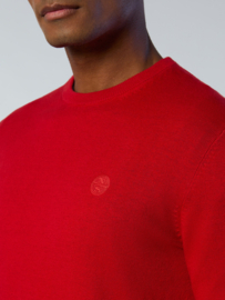 North Sails Crewneck 12gg Knitwear - Red Lava