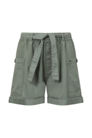 Weird Fish Cynthia Cotton Twill Shorts - Woodland Sage