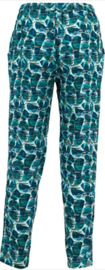 Weird Fish - Printed Viscose Trousers - Tinto - Bottle Green