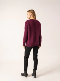 Saint James Gavarnie Wool Sweater - Prune