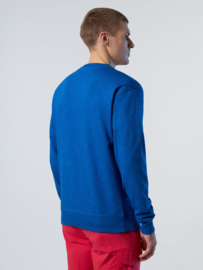 North Sails Crewneck Sweatshirt Slub Organic Fleece - Ocean Blue