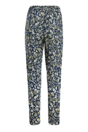 Weird Fish Tinto Eco Viscose Printed Trousers - Ensign blue