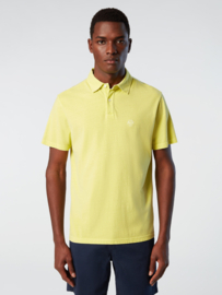 North Sails SS Polo with Logo - Light Sulphur