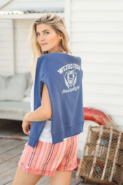 Weird Fish Wilder Striped Summer Shorts - Flamingo