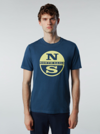 North Sails SS T-Shirt with Graphic  - Dark Denim