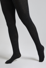Weird Fish CRISSY Sparkle Tights - Charcoal AW22