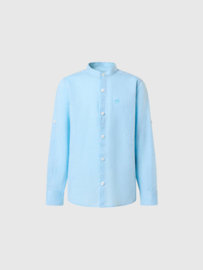 North Sails Shirt Long Sleeve Mandarine Collar - Acquarius