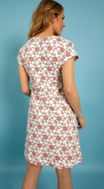 Weird Fish - Organic Printed Jersey Dress- Tallahassee - Light Cream - SS21