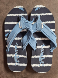 Weird Fish - Printed Flip Flop - Salcombe - Dark Navy