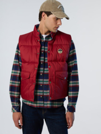 North Sails Shot Reversible Vest Bodywarmer - Red Dahlia
