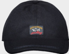Paul & Shark Wool baseball cap with iconic badge - Navy Blue
