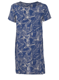 Weird Fish - Embroidered Viscose Tunic - Santo - Ensign Blue - SS21