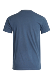 Shoreline Linen Blend Graphic T-Shirt - Ensign Blue